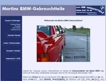 Tablet Screenshot of bmwteile-martin.at